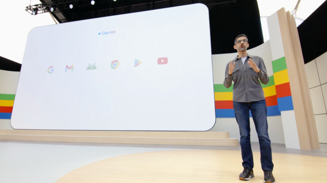 Google CEO Sundar Pichai at Google I/O